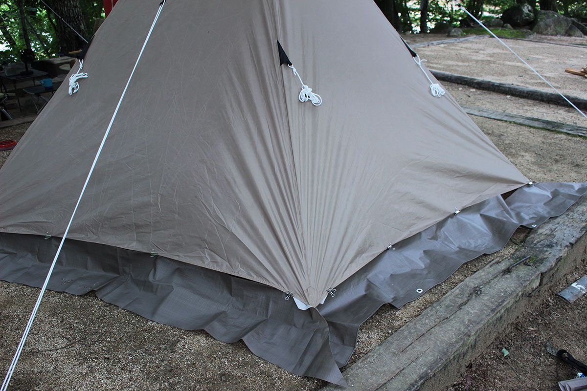 DODワンポールテントMスカートの作り方と寸法 | MOHUのキャンプへいこう！